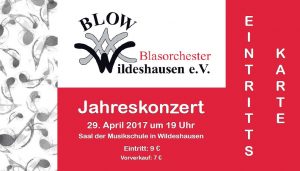 BLOW Jahreskonzert Eintrittskarte